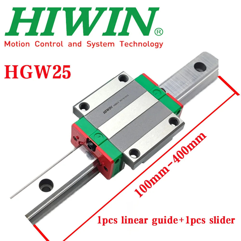 HIWIN riel de guía lineal Original HGW25 HGW25CC con deslizador