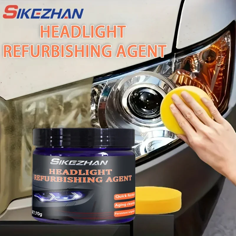 Car Headlight Restoration Kit Polish Repair Cleaning Paste