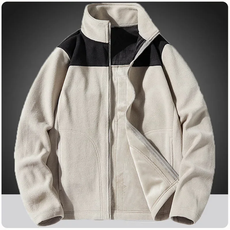 

Men's Military Tactical Camping Fleece Jacket Fall Winter Windproof Soft Polar Travelling Hiking Coats Women Gym Sports Clothing
