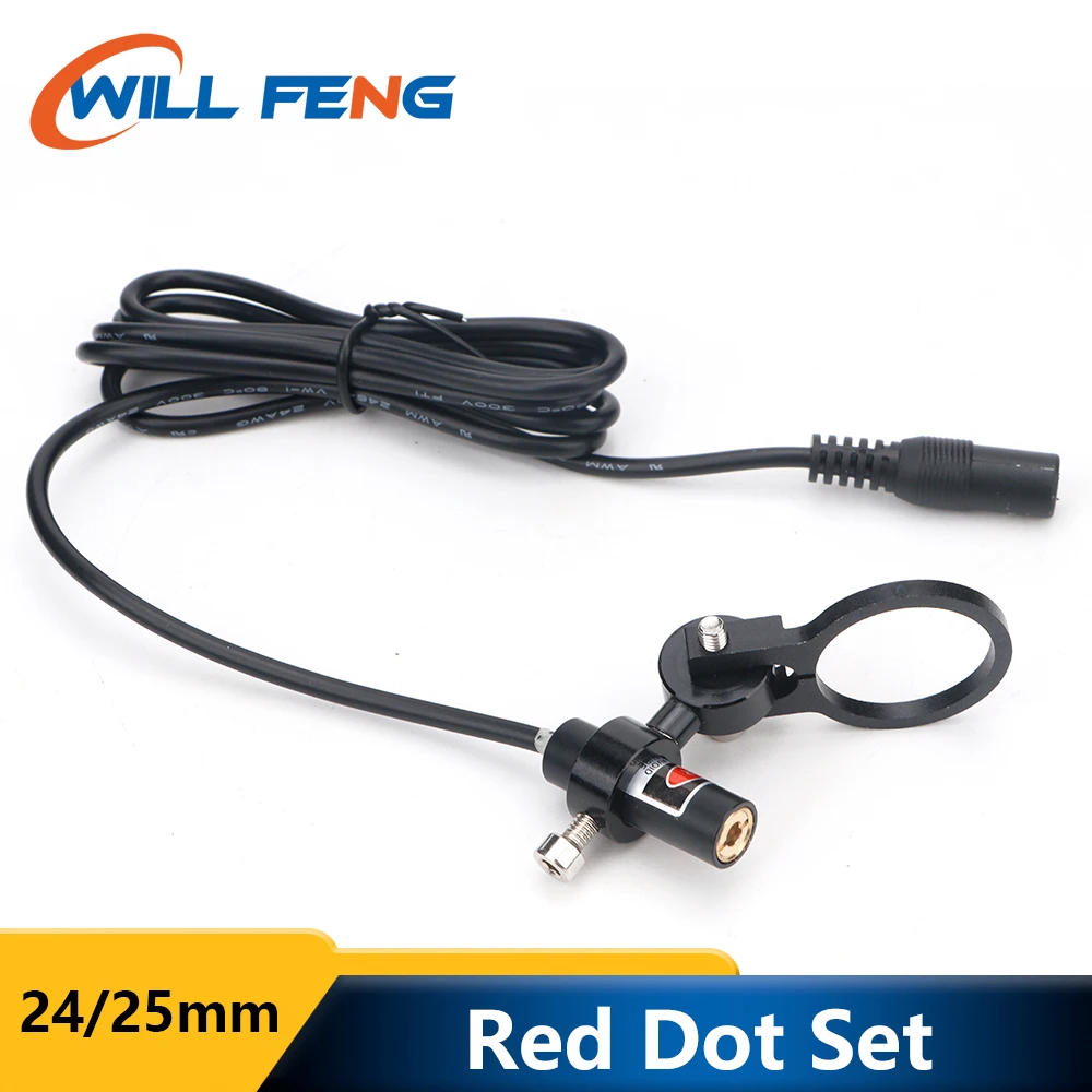 Will Feng Red Dot Holder Set Diameter 24 25mm Device Positioning For DIY Co2 Laser Engraving Cutting Head DC 5V Diode Module laser module