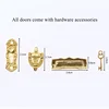 Miniature Wood Elf Door Tooth Fairy Door Mini House Accessories Pretend Play Toy Gift for Kids Furniture Simulation Miniatures 6