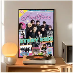 Stray Kids K - Pop Poster - Classic Wall Art Home Decor, Peel and Stick, Unframed - 50X70cmNoframe (White04)