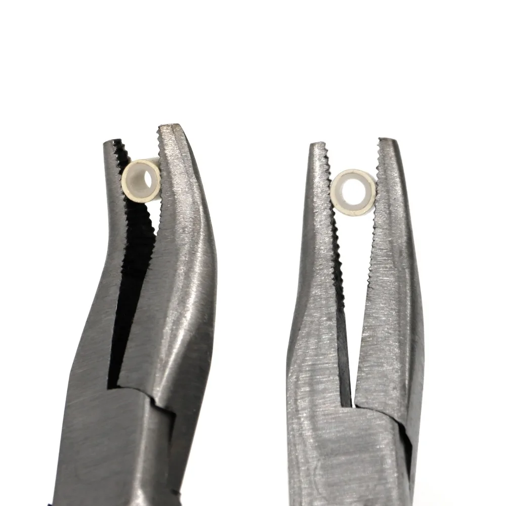 Hook Needle Hair Extensions Tools Kit Crochet Hook Pulling Needle 500pcs Micro Ring Beads DIY Silicone Rings Micro Beads Plier