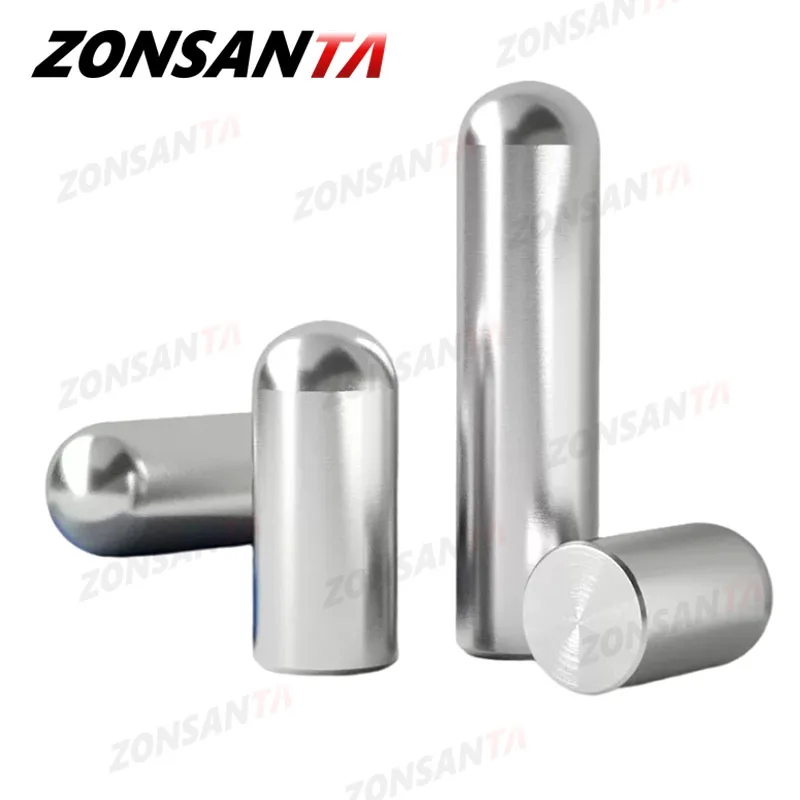 304 Stainless Steel Solid Round Head Cylindrical Pin Locating Dowel M0.8 M1 M1.2 M1.5 M1.8 M2 M2.3 M2.5 M2.8 M3 M3.5 M4 M5 M6 cylindrical locating dowel pin