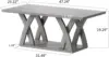 Coffee Table with Shelf, Wood Coffee Table for Living Room, Open Display Area,47” Grey 2