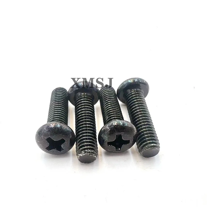 

100pcs M1 M1.2 M1.4 M1.6 M2 M2.5 M3 M3.5 M4 GB818 Miniature Small Black Carbon Steel Cross Phillips Pan Round Head Screw Bolt