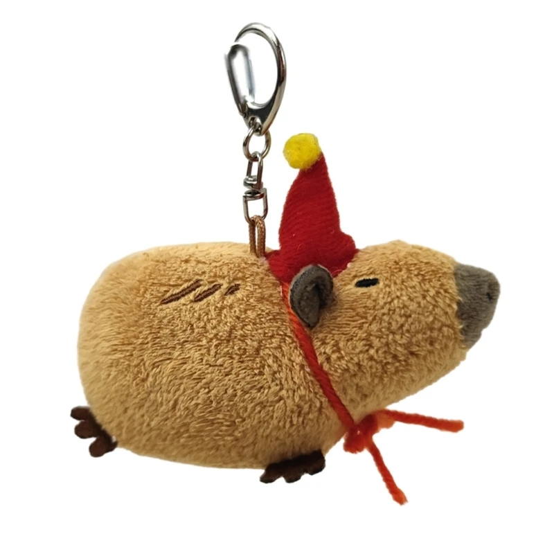 

Capybara Decoration Vibrant Pendant Capybara Keychain Squeaking Bag Accessory Capybara Plush Toy Plush Material