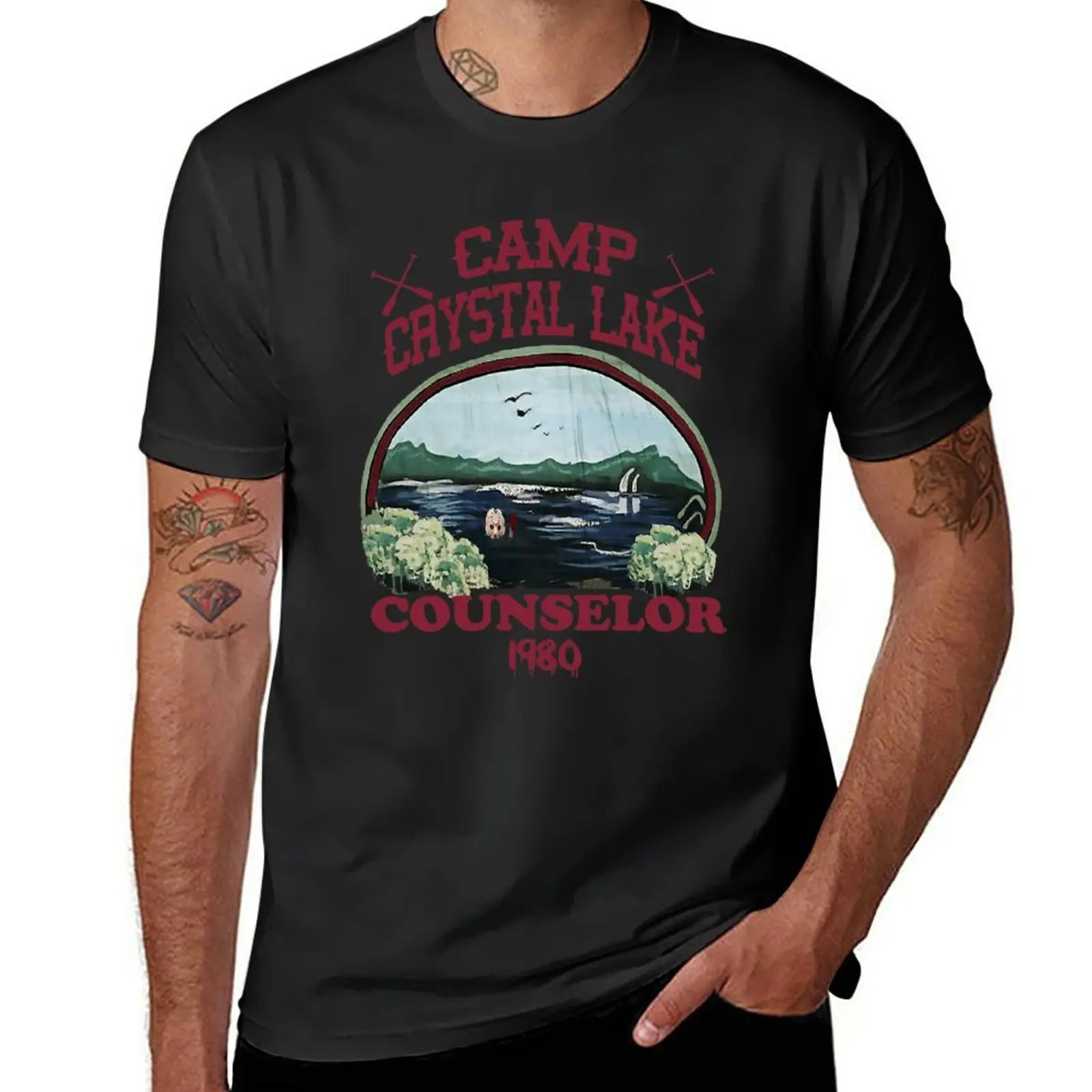 

Camp Crystal Lake Counselor T-Shirt customs design your own vintage clothes summer tops tees mens plain t shirts