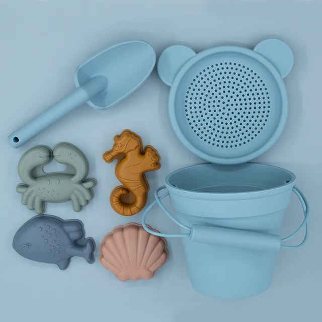 Beach Toys for kids Children Summer Toys with Cute Animal Model Ins Seaside  Sand Mold Tools Sets Baby Bath Toy Kids Swim Toy 2