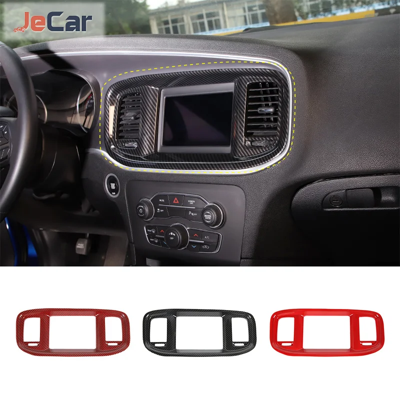 Interior Mouldings Car Navigation Panel Decoration Cover Sticker For