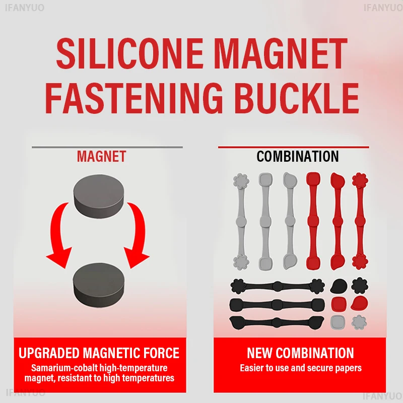 Silicone Air Fryer Magnetic Buckle for Securing Parchment Paper and Preventing Liner Burning