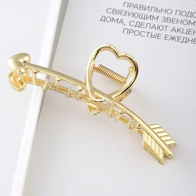 1 Piece Fashion Simple Wild Geometric Hair Claw Headpiece for Women Girls Hair Crab Metal Hair Clip Claw Accessories Headpiece