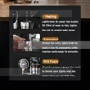 HomeWise Steam Milk Frother Household Coffee Milk Foamer Espresso Coffee Maker Milk Frother with Steam Nozzle 1-5 Hole Optional 3