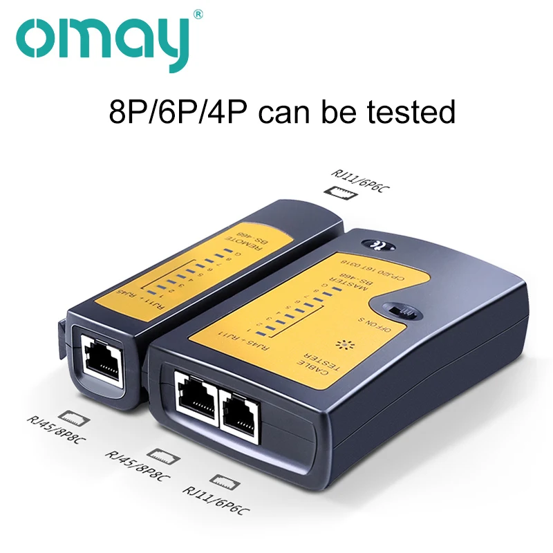 Professional Network Cable Tester RJ45 RJ11 RJ12 CAT5 UTP LAN Networking Tool Handheld Wire Telephone Line Detector