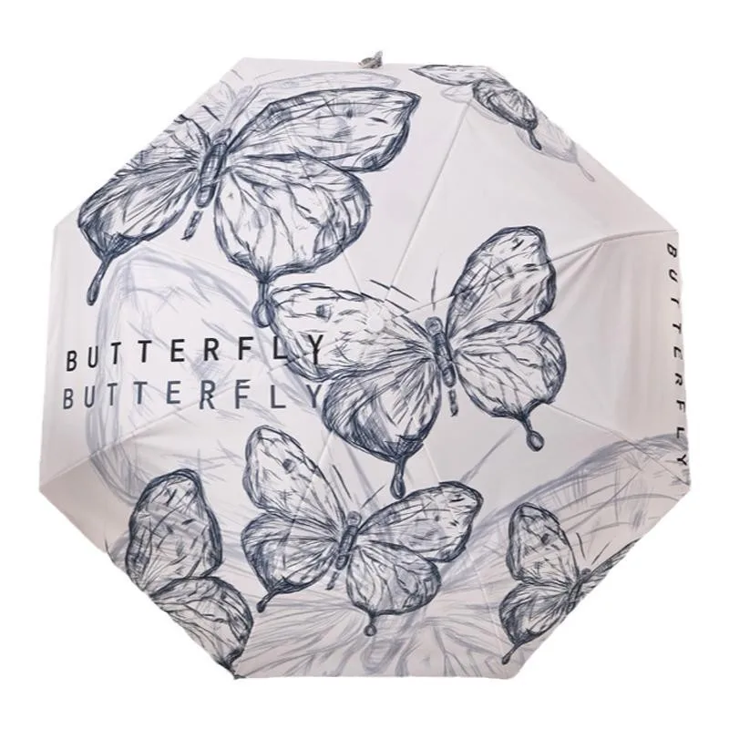 Umbrella with a New Chinese Style Sun Protection and Weather Protection Function Fully Automatic Folding Compact and Portable