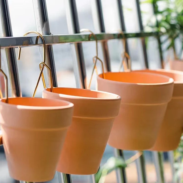 Terracotta Edények Fogasok Fali Agyag Edény Fogas Horog 4-7In Terrakotta Edényhez, Robbantás Ellen - Image 4