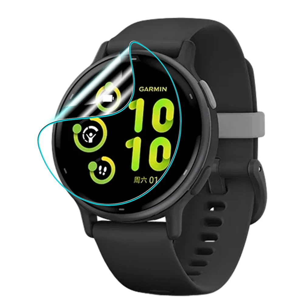 Hydrogel Protective Film for Garmin Smartwatch - HD Clear Screen Protector, Anti-Scratch
