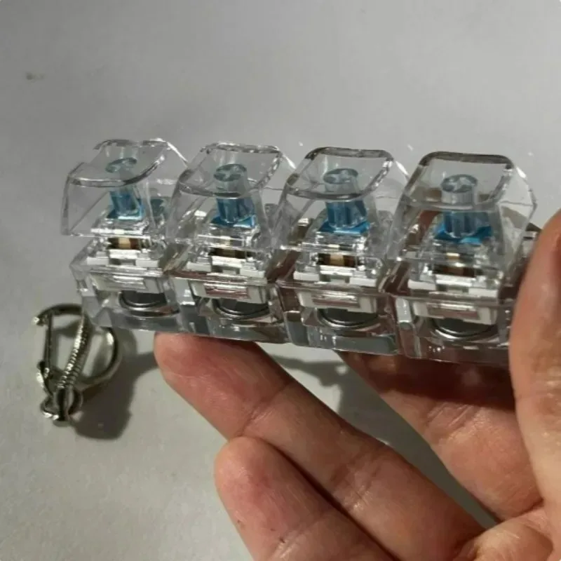 LED Light Keychain Stress Relief Keyboard Fidget Toy