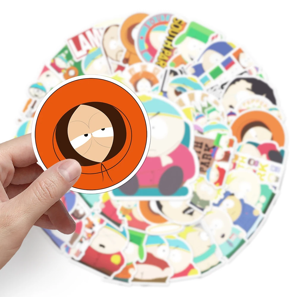 50pcs Parks In The South Stickers for Kids Cartoon Decals Toys DIY Laptop Skateboard Car Waterproof Cute Sticker Gifts - 5
