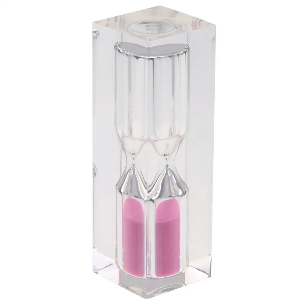 Clear Acrylic Sandglass 3 Mins Hourglass Sand Egg Timer Clock Home Decor Gifts 5