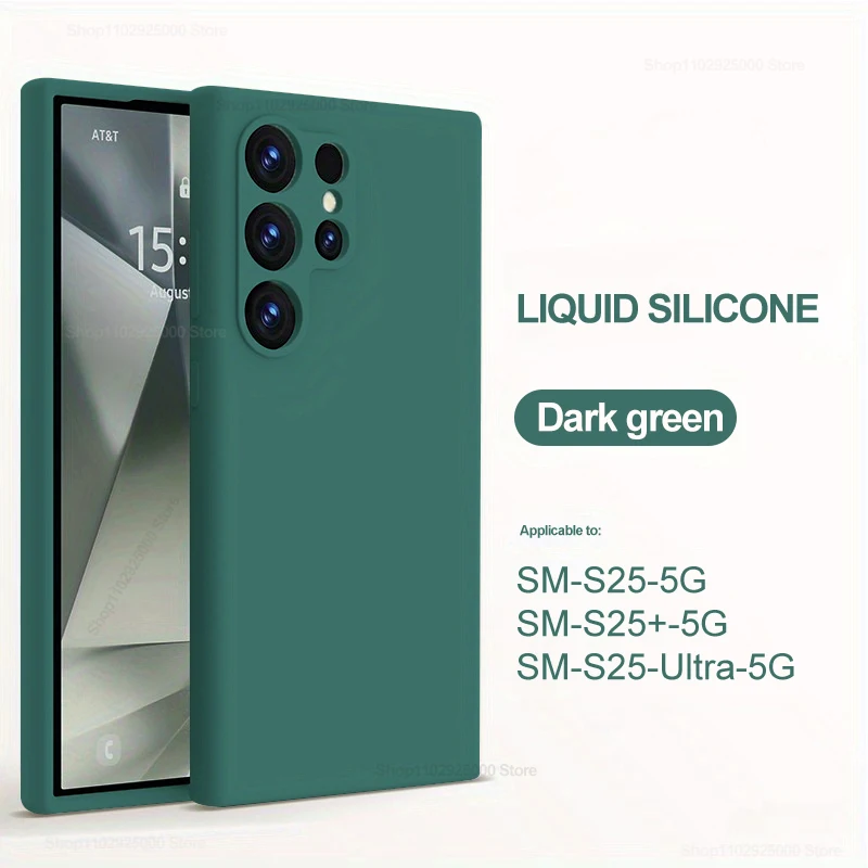 Case For Samsung S26 Ultra Liquid Silicone Case For Samsung Galaxy S26 S25 S24 Ultra Plus Soft Cover For Samsung S23 Ultra Cases