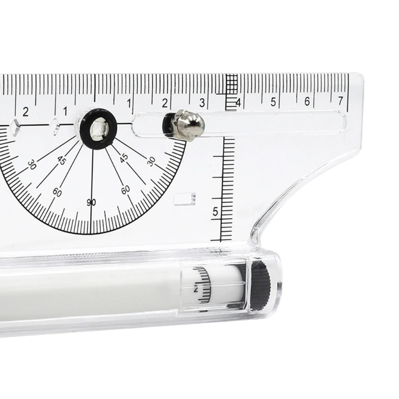 Kids Metric  Triangle-Ruler Angles Line Parallel Compass-Ruler Multi-purpose Rolling Ruler Drawing Pulley Centering