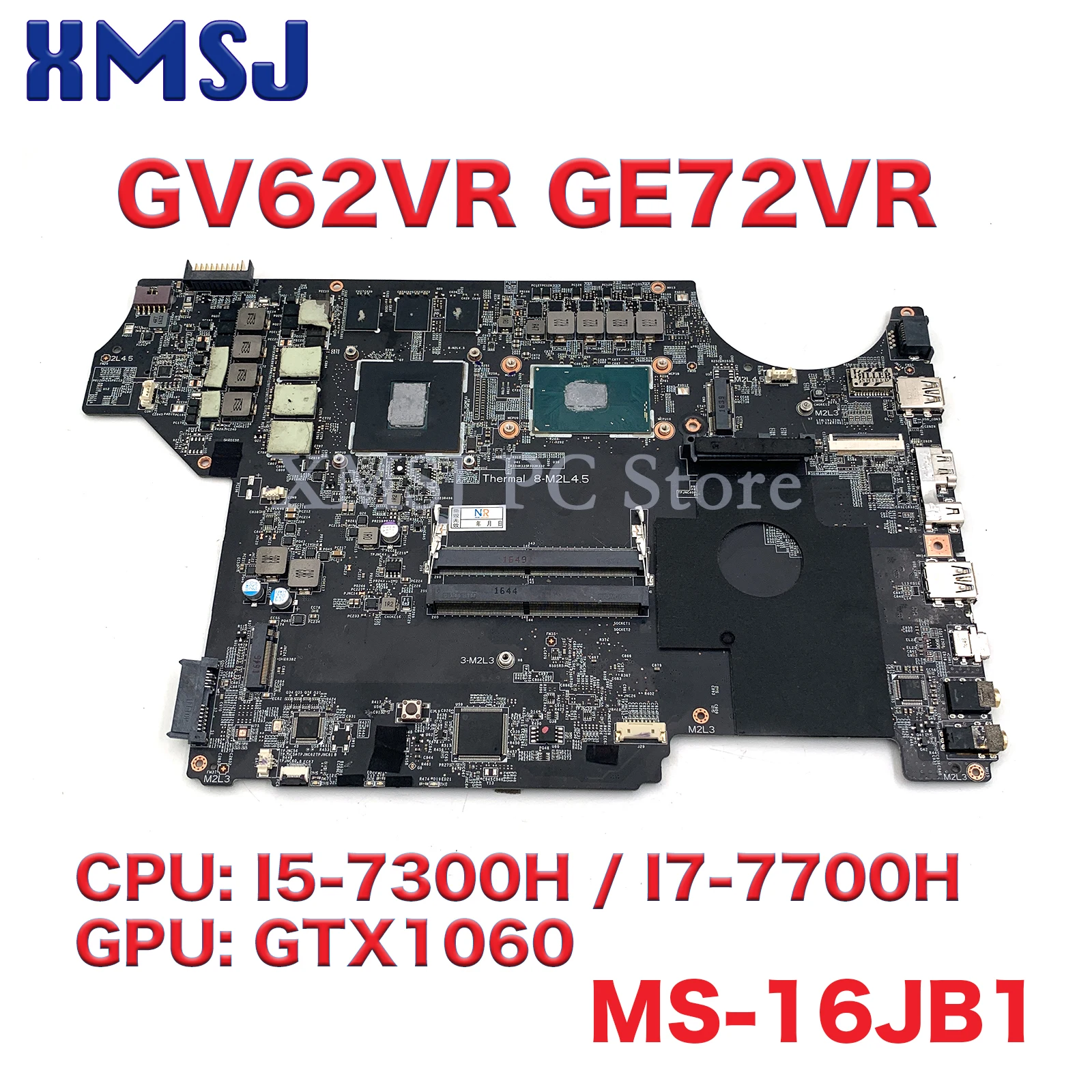 

Оригинальная материнская плата для ноутбука MS-16JB1 GL62MVR GE62 GV62VR GE72VR MS-16JB GTX1060 материнская плата 100% Testd Быстрая доставка