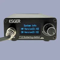 KSGER T12 V3.1S Soldering Iron Station OLED STM32 Welding Tools Electric Iron Tips Auto-sleep 70W 1.3 Inch Screen AC100-260V 1