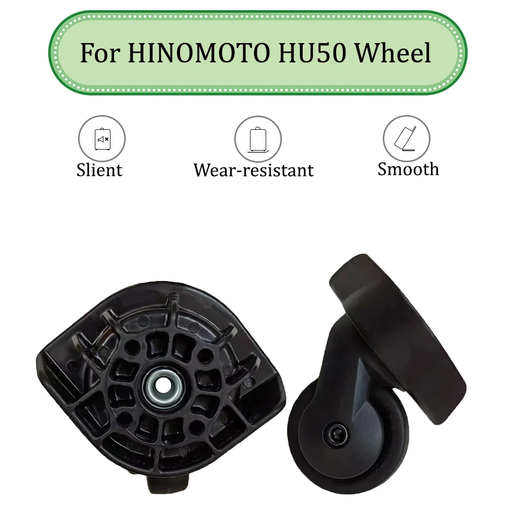 For HINOMOTO HU50 Universal Wheel Trolley Case Wheel Replacement Luggage Pulley Sliding Casters Slient Wear-resistant Repair