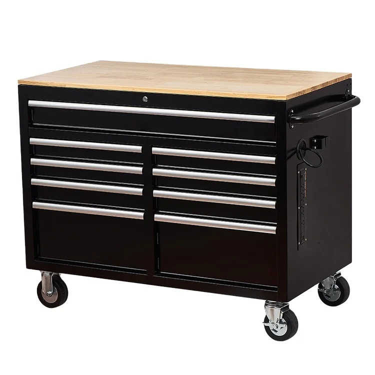 

New Design Workshop 9 Drawer Tool Cabinet Trolley Tool Box Cabinet Storage for Storage Organizer