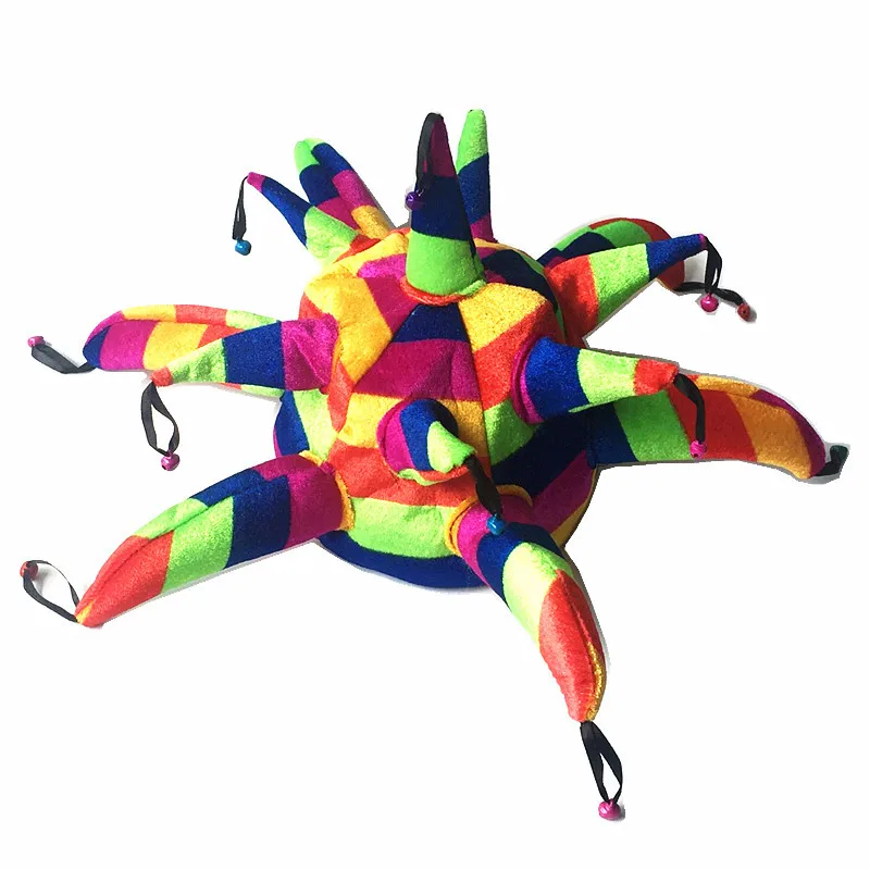 Adult Men Women Clown Circus Hat Elf Caps Birthday Candle Headwear Halloween Cosplay Costume Party Props Wedding Festival party hat carnival hat