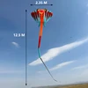 12.5M 3D Soft Ray Kite 9 Air Inlet Inflatable Large Animal Beach Professional Kites Easy To Fly Anti Tear Packaging Bag Cometas 3