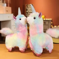 37cm Kawaii Small Alpaca Unicorn Plush Toy Cartoon Stuffed Animal New Soft Sheep Doll Home Decor Kid Girl Gift 1