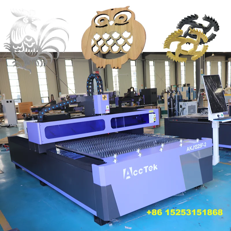 Laser Co2 Combinato 1000W 1500W 2000W 3000W Lamiera In Acciaio Al Carbonio Taglierina Laser In Fibra Inossidabile Macchina Da Taglio Laser Cnc