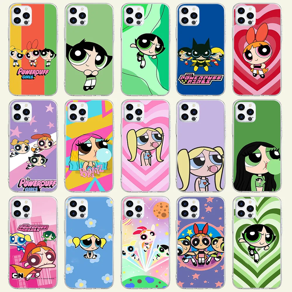 Custodia Morbida Per Moto G4 Z2 G6 G7 G8 Play E7 E7I Plus Power Sj-56 Powerpuff Girls