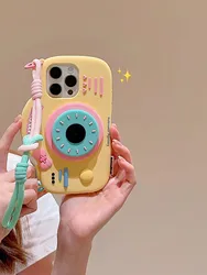 Stereo Camera Holder Strap with Anti - Drop Silicone Protective Case - iPhone 13 Pro Max(6.7