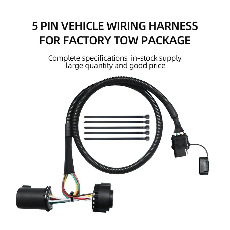 Trailer accessories Car Connector American  4-pin Extension Cord Trailer 7-pin connector Trailer connector total length 41inch 1 5mm² 15a pure copper xt60 to dc5 5 2 5 connector cable 30cm length for drone aircraft aviation grade