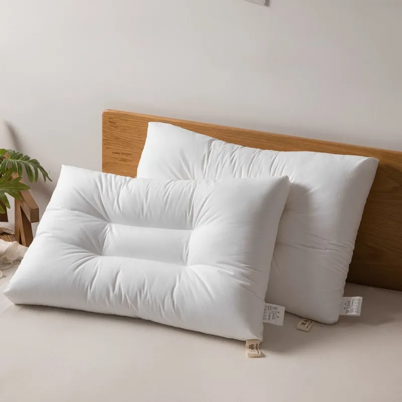 

Washable three-dimensional and comfortable pillow with 2 ultra-fine fiber pillows and 2 ordinary pillows inside