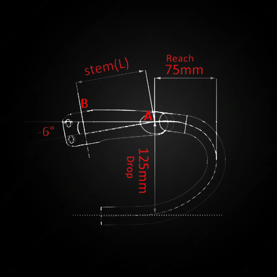 Guidon De Route Intégré Aero Carbone - 6°, 400 Mm, Pour Cadre SL8 - Compatible Universel
