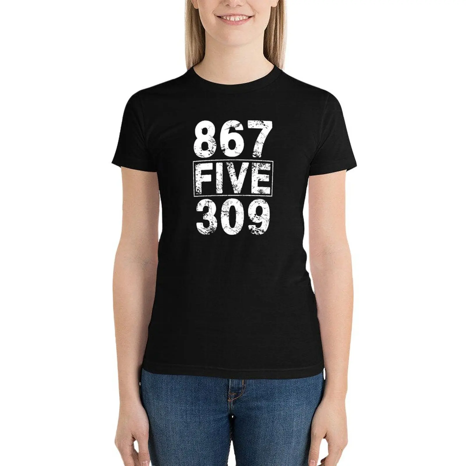 

867 FIVE 309 T-Shirt female Aesthetic clothing Short sleeve tee cute clothes spring clothes Women 2024