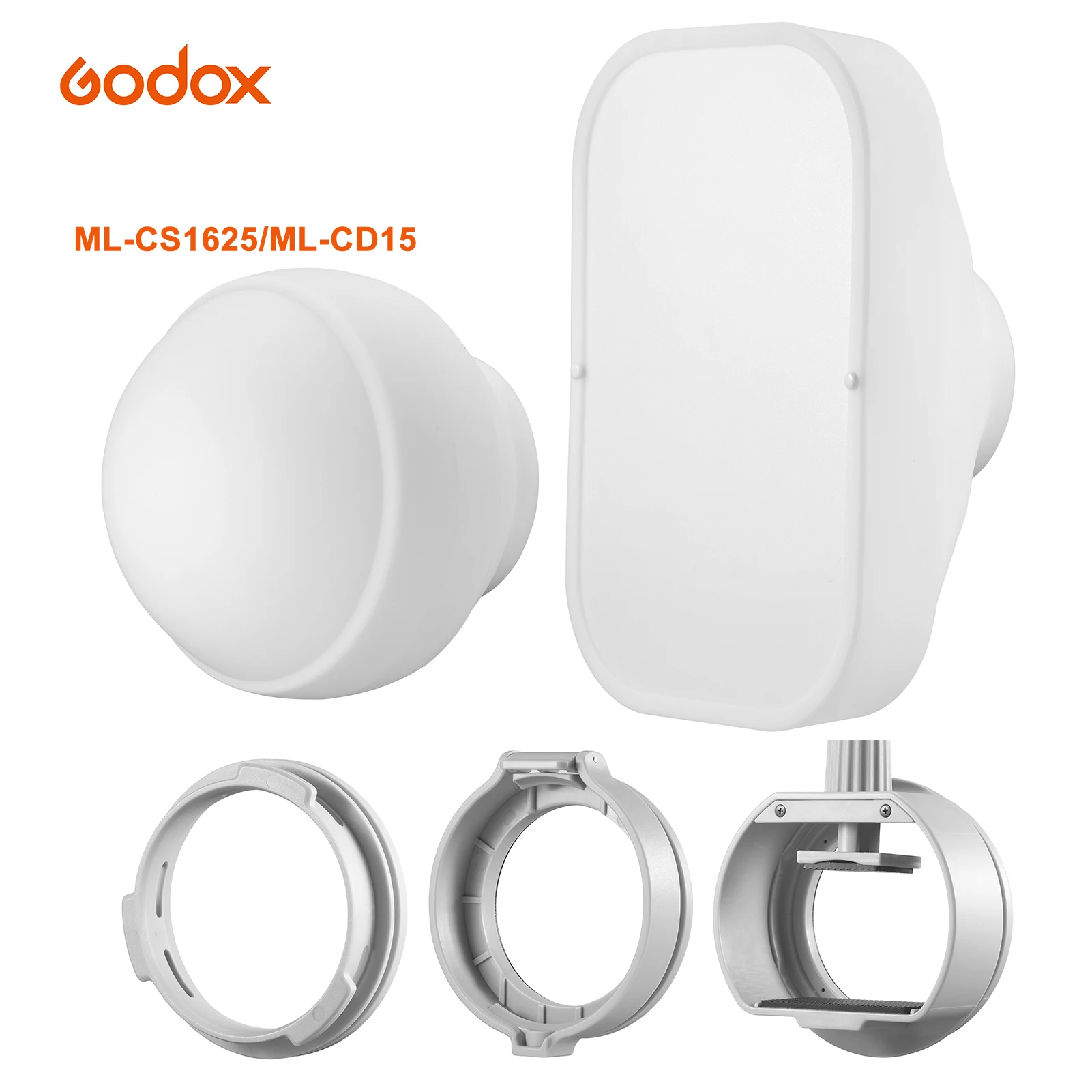 

Godox ML-CS1625/ML-CD15 Soft Tent Kit 3 Adapters for Photography Light Flash Studio Photography Portrait Live Streaming