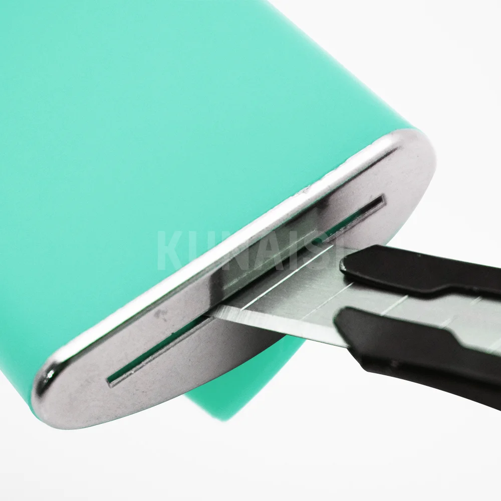KUNAISI Metal Waste Blade Storage Box Safety Professional Blade Disposal Container Vinyl Carbon Fiber queegee vinyl cutter tool storage
