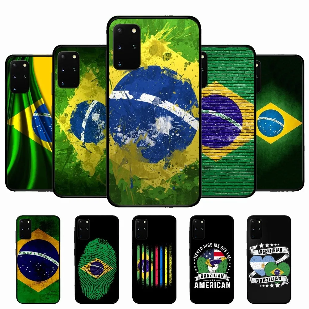 

Brazil Brazilian flag Mousepad For Samsung S 9 10 20 21 22 23 30 23plus lite Ultra FE S10lite Fundas