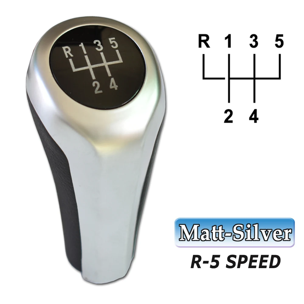 Premium Leather Gear Stick Shift Knob, 5 & 6 Speed