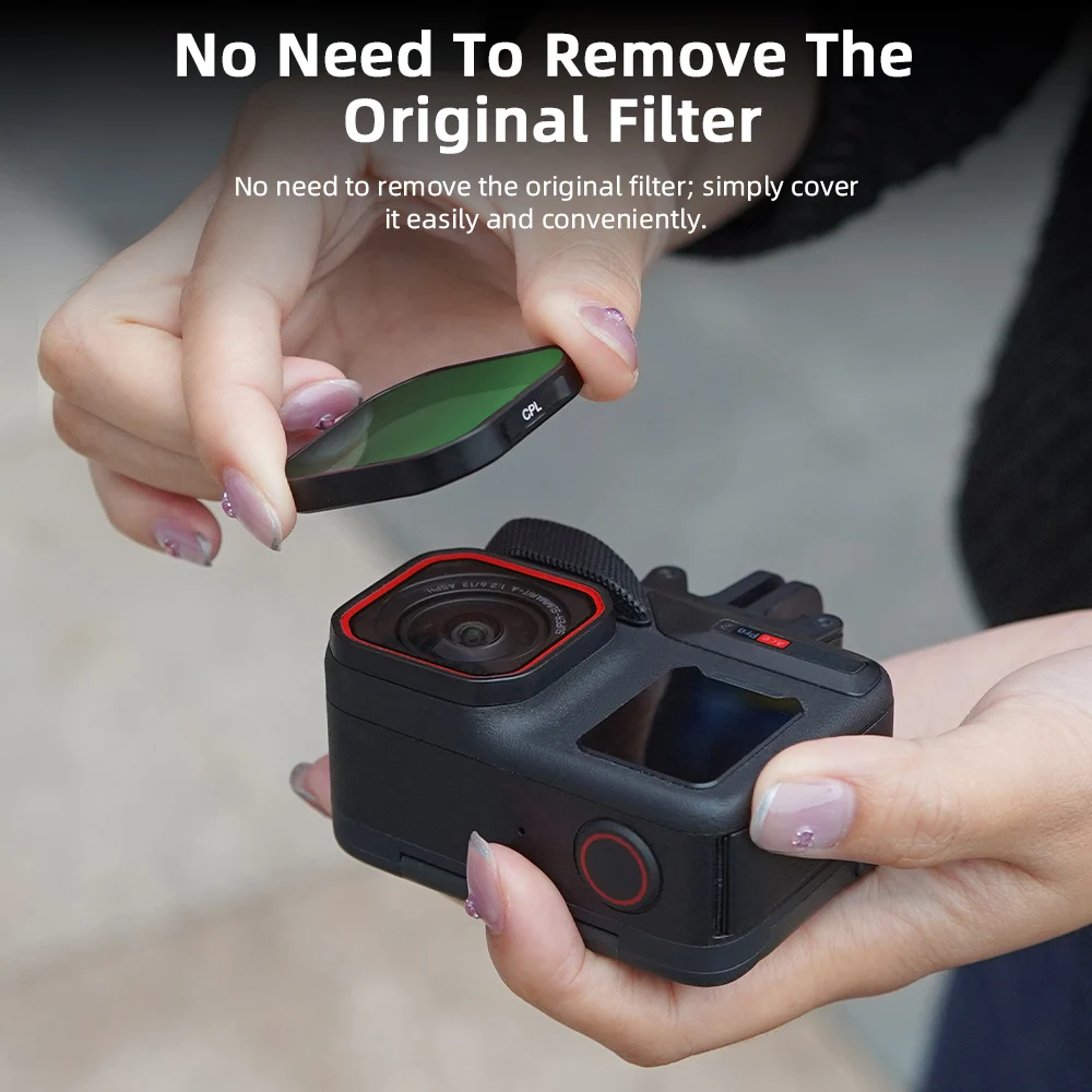 AMagisn – Filtre D'objectif étanche En Verre Pour Insta360 AcePro, Lentille De Protection UV CPL ND8/16/32/64, Accessoires Pour Caméra De Sport