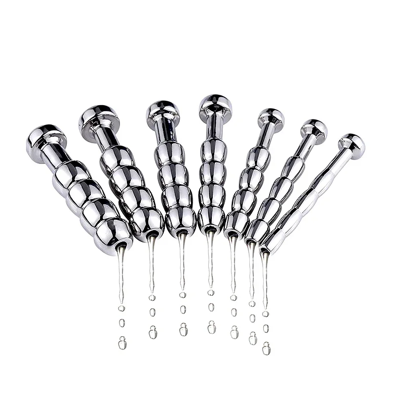 Metal Urethral Catheter Men's Sexoal Stimulant Urethra Stim Sound Penis Plug Probe Bdsm Sounding Insert Toys For Gay Man Hollow urethral dilator silicone urethral dilator