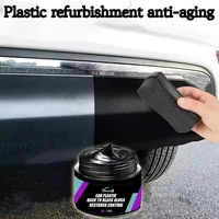 1 pièce voiture général cuir et plastique réparation cire de polissage crème de rénovation intérieure de voiture, récupération lustre noir, pour le soin du cuir/plastique/caoutchouc 1