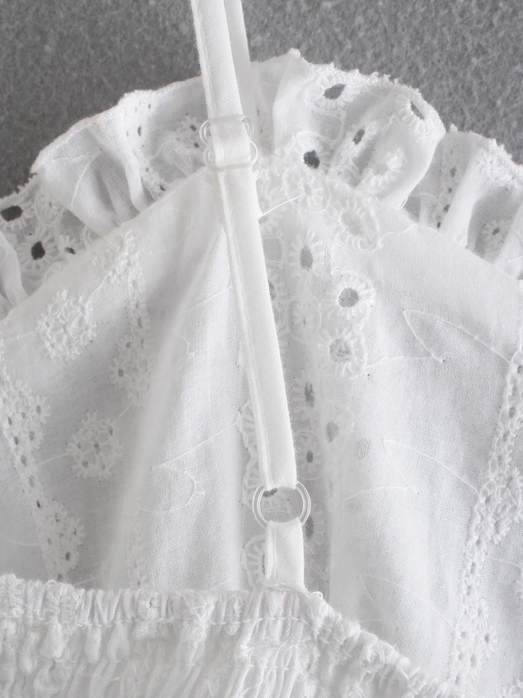 Fora do Ombro Vestido de Manga Curta das Senhoras Tangada Novo Vintage Emobirdery Algodão Vestido Curto 8y85 2022 16 Weddings & Events