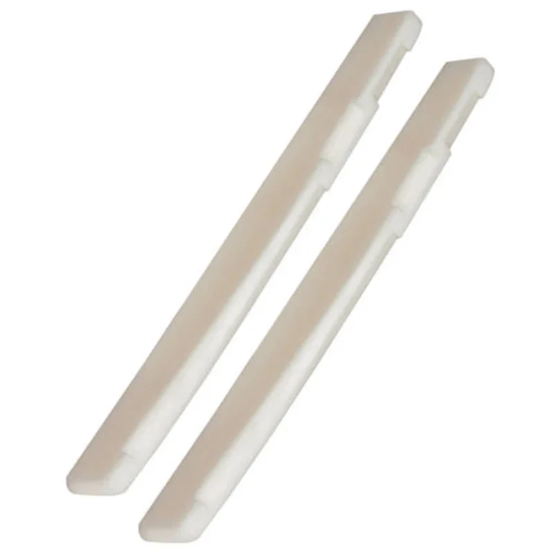 

Hot Nut 2019 Real Bone Bridge Saddle White Real Bone High Quality Pro Durable Useful Acoustic Guitar Tool 2 Set