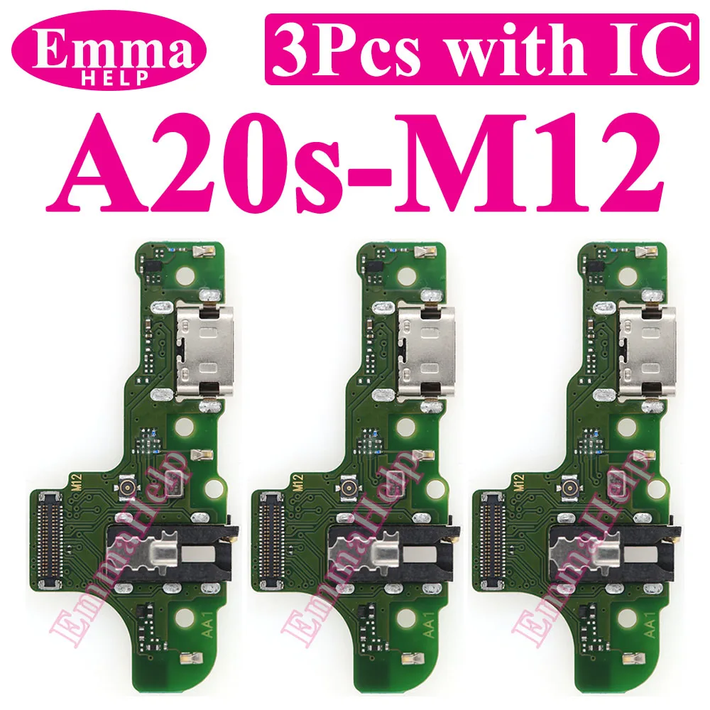 3Pcs USB Charger Port Flex For Samsung A10s A20s A30s A50s
